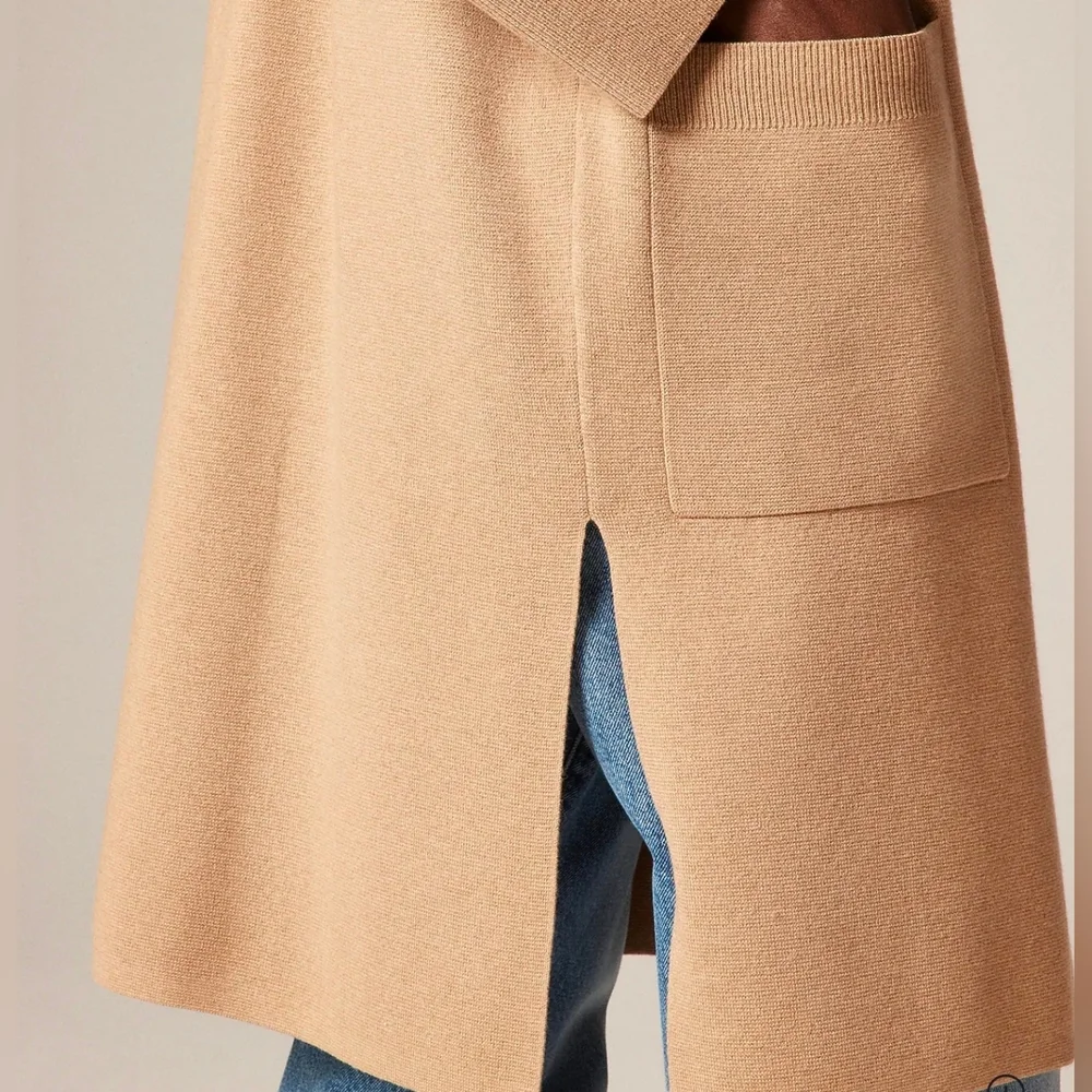 J. Crew Long Sweater Blazer with Side Slits Size Large NWT